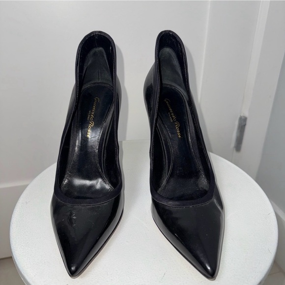 Gianvito Rossi Tuxedo 100mm Leather Pumps/7.5 - Picture 3 of 7
